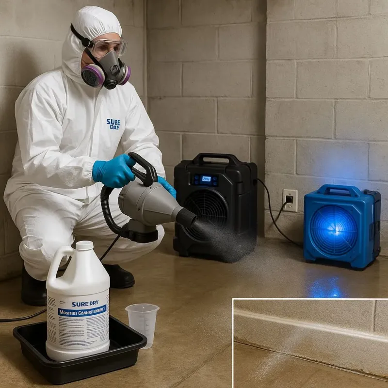 Sanitization and Odor Removal process in Atlantic Highlands, NJ